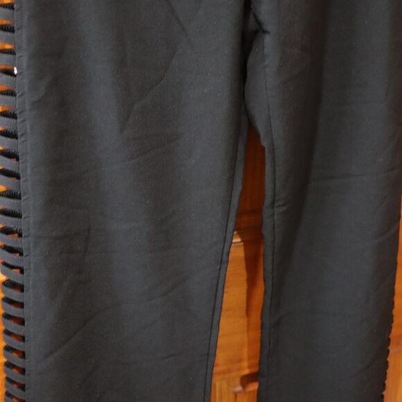 Impulse Black Corset Leg Ladder Cut Out Pants 34 - Picture 4 of 12